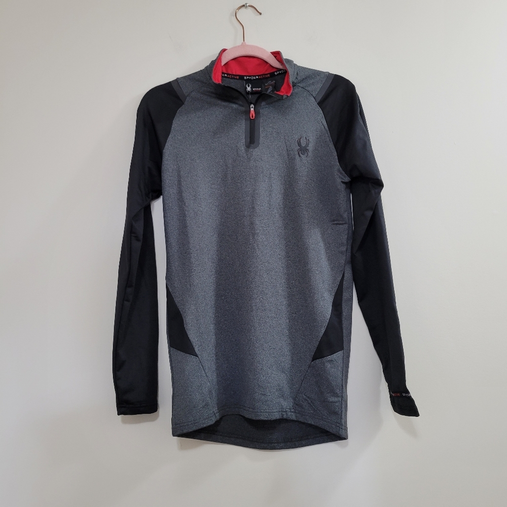 Spyder men's active quarter zip pullover sweatshirt nwt S